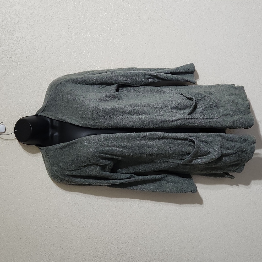 Z SUPPLY FEATHER KNIT CARDIGAN GREEN OPEN CARDIGAN POCKETS Size SMALL - Picture 4 of 9